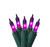 100-Count Purple Mini Christmas Light Set, 45.5ft Green Wire - IMAGE 1