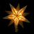 10" Lighted Gold and Clear Capiz Star Christmas Tree Topper - Clear Lights - IMAGE 3