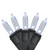 LED Christmas Lights - Cool White - 19.75' Black Wire - 60ct - IMAGE 1