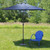 8ft Outdoor Patio Market Umbrella with Hand Crank and Tilt, Navy Blue - IMAGE 6