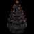 LED Lighted Ceramic Halloween Tree with Pumpkin - 14.75" - Black - IMAGE 3