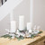 Mixed Winter Foliage and Berries Christmas Pillar Candle Holder - 24" - IMAGE 1