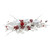 Berries and Snowflakes Christmas Pillar Candle Holder - 24" - Red and White - IMAGE 4