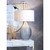 31" Blue and White Mist Oversized Glass Table Lamp - IMAGE 4