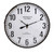 36.25" Industrial-Style Whitewashed and Distressed Black Iron Wall Clock - IMAGE 1