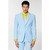 Blue Cool Classic Men's Adult Slim Fit Prom Suit - US52 - IMAGE 1