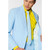 Blue Cool Classic Men's Adult Slim Fit Prom Suit - US52 - IMAGE 5
