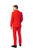 Red Classic Men's Adult Slim Fit Solid Suit - US40 - IMAGE 2