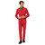 Red and White Iconicool Men's Adult Christmas Suit - US44 - IMAGE 1