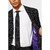 White and Black Scientific Themed Men Adult Slim Fit Suit - US38 - IMAGE 5