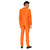 Orange Classic Solid Men's Adult Slim Fit Prom Suit - 2XL - IMAGE 2
