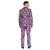 Purple and Yellow Men's Adult Mardi Gras Slim Fit Suit - Large - IMAGE 2