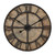 31.5" World Traveler Vintage Style Map Round Roman Numeral Wall Clock - IMAGE 1