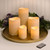 Set of 5 Beige Unique Battery Operated LED Assorted Resin Candles with Remote Control, 9" - IMAGE 2