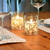 Set of 2 Clear and Gold Unique Gold Fern LED Candles with Moving Flame, 4" - IMAGE 3