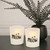 Set of 2 White and Black Unique "Meow" LED Candles, 3.75" - IMAGE 3