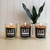Set of 3 Clear and Gold Elegant Coffee Collection Scented Wax Candle, 4" - IMAGE 2