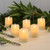 Set of 6 Beige Unique Battery Operated LED Candles with Moving Flame, 3" - IMAGE 2