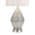 27" White and Silver Delanie Ceramic Table Lamp - IMAGE 2