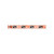 Club Pack of 100 Orange and Black Over 21 Plastic Tyvek Wristbands 10” - IMAGE 1