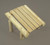 20" Natural Cedar Log Style Outdoor Wooden Ottoman - IMAGE 1