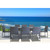 9 PIECE PATIO SENSE DINING SET - CARBON FABRIC 83" - IMAGE 1