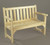 48" Natural Cedar Outdoor Settee Wooden Bench with Arm Rests - IMAGE 1