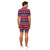 Red and Blue Summer Nordic Noel Men's Adult Christmas Suit - US46 - IMAGE 2