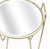 Set of 2 Satin Gold Finished Accent Tables with Mirrored Glass Tops - IMAGE 2
