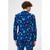 Blue and White Unique Men's Adult Christmas Suit - US50 - IMAGE 2