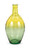 24" Green and Yellow Over-sized Wide Transparent Glass Tapered Wave Neck Vase - IMAGE 1