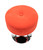 21.25" Orange Velvet Adjustable Ottoman on Aluminum Base - IMAGE 3