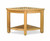 19.25" Natural Teak Outdoor Triangular End Table or Shower Stool - IMAGE 2