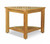 19.25" Natural Teak Outdoor Triangular End Table or Shower Stool - IMAGE 4