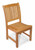 36.5" Natural Finish Teak Outdoor Patio Millbrook Wooden Dining Chair - IMAGE 2
