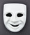 7.75" White Comedy Face Mask with Instruction Sheet - IMAGE 1