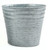 4.25" Galvanized Finish Cylindrical Tall Container - IMAGE 1