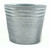 9" Galvanized Indoor and Outdoor Tin Container - IMAGE 1