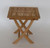 18.5" Natural Teak Wooden Square Outdoor Patio Folding Dining End Table - IMAGE 4