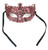 9" Bronze Decorative Glitter Half Mask with Ties - IMAGE 1