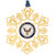 3" United States Navy Snowflake Christmas Ornament - IMAGE 1