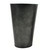 9" Gray Decorative Galvanized Tin Container Gun Metal Vase - IMAGE 1