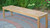 72" Natural Teak Outdoor Patio Dining Backless Wooden Bench - IMAGE 1