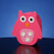 6.25" Faux Leather Coin Activated Children's Owl Bank with Sound - IMAGE 1