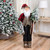 Plaid Standing Santa with Wreath & Alpine Tree Christmas Figure - 4' - IMAGE 1