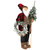 Plaid Standing Santa with Wreath & Alpine Tree Christmas Figure - 4' - IMAGE 3