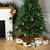 Corduroy Christmas Tree Skirt with Faux Fur Trim - 48" - Brown - IMAGE 3