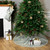 Silver Fox Faux Fur Christmas Stocking with Pom Poms - 20.5" - IMAGE 3