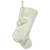 Polar Bear Faux Fur Christmas Stocking with Pom Poms - 20.5" - White - IMAGE 1