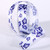 Alpine Flower Wired Craft Ribbon - 1" x 27 Yards - Light Blue and White - IMAGE 1